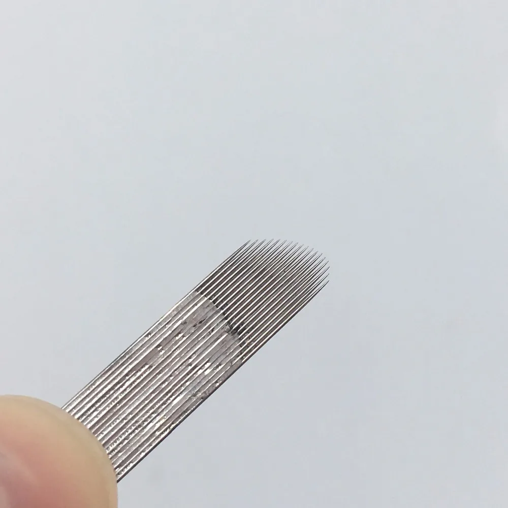 

100pcs 18 Pins U shape Microblading Needles Chamfering Blades Permanent Makeup Eyebrow Tattoo Blade