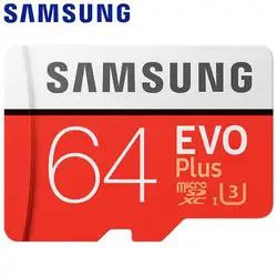 Карта памяти MicroSD SAMSUNG EVO + Micro SD 32 г SDHC 80 МБ/с. Класс Class10 слот для карт памяти C10 UHS-I TF/SD карты модуль памяти Transflash карты памяти SDXC 64 Гб 128 для