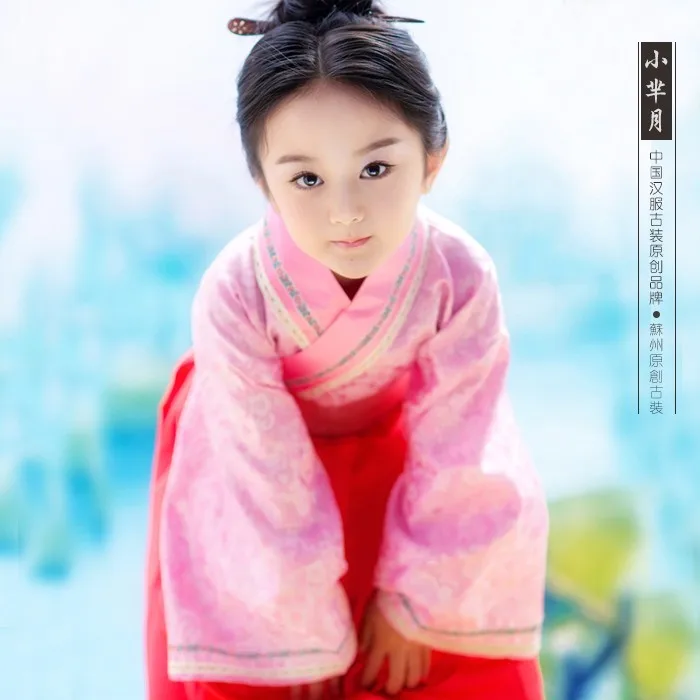 Детский розовый костюм Mi yue 2015 ТВ Play Legend of Mi yue-древний Qin Empress Xuan великолепный сценический костюм для маленькой девочки