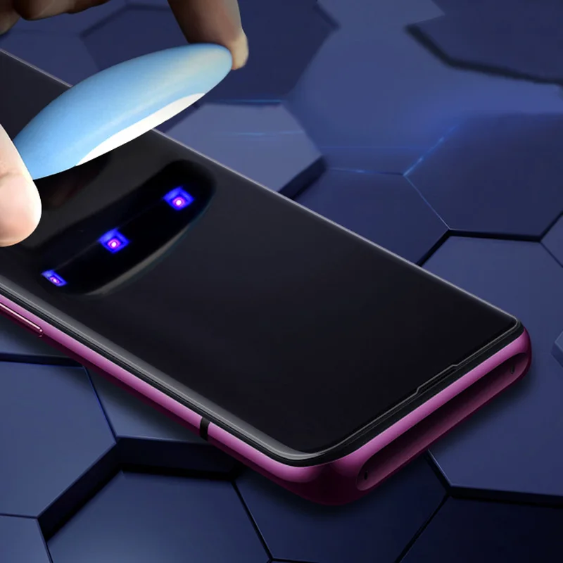 Полное покрытие жидкий клей UV закаленное Стекло для OPPO Find X Экран протектор