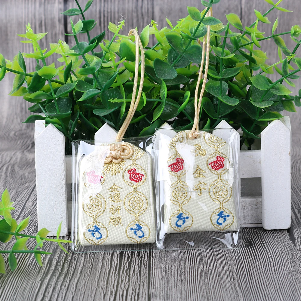 Японский защитный амулет благословение мешок Ткань искусство Ремесла брелок сумка кулон шнурок дизайн маленький и изысканный носить