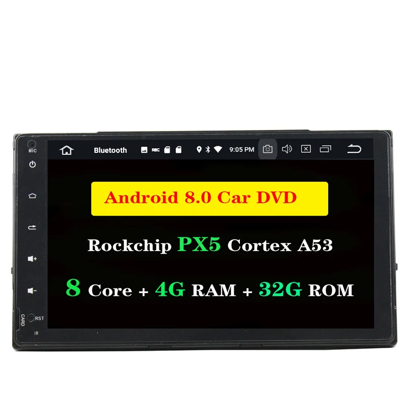 Ectwodvd 4G ram 32G rom Восьмиядерный Android 8 0 автомобильный DVD для Toyota Corolla 2016 2017 Радио стерео
