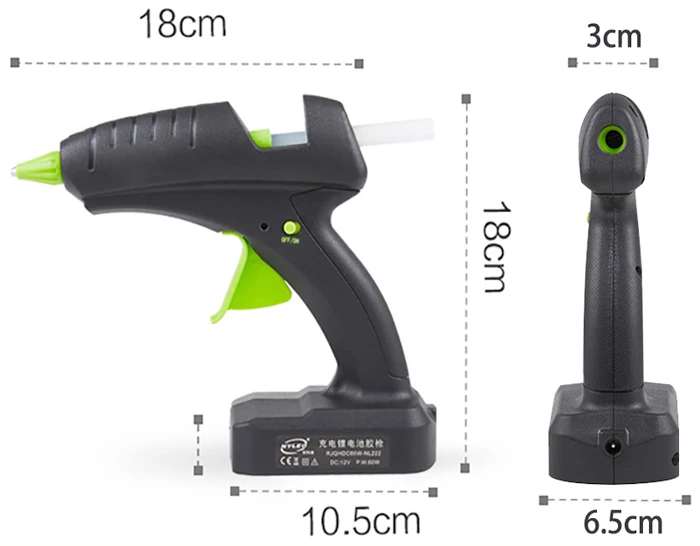 60 Вт термоплавкий Клеевой пистолет с диаметром 11 мм клеевые палочки промышленные пистолеты Электрический термотемпературный инструмент