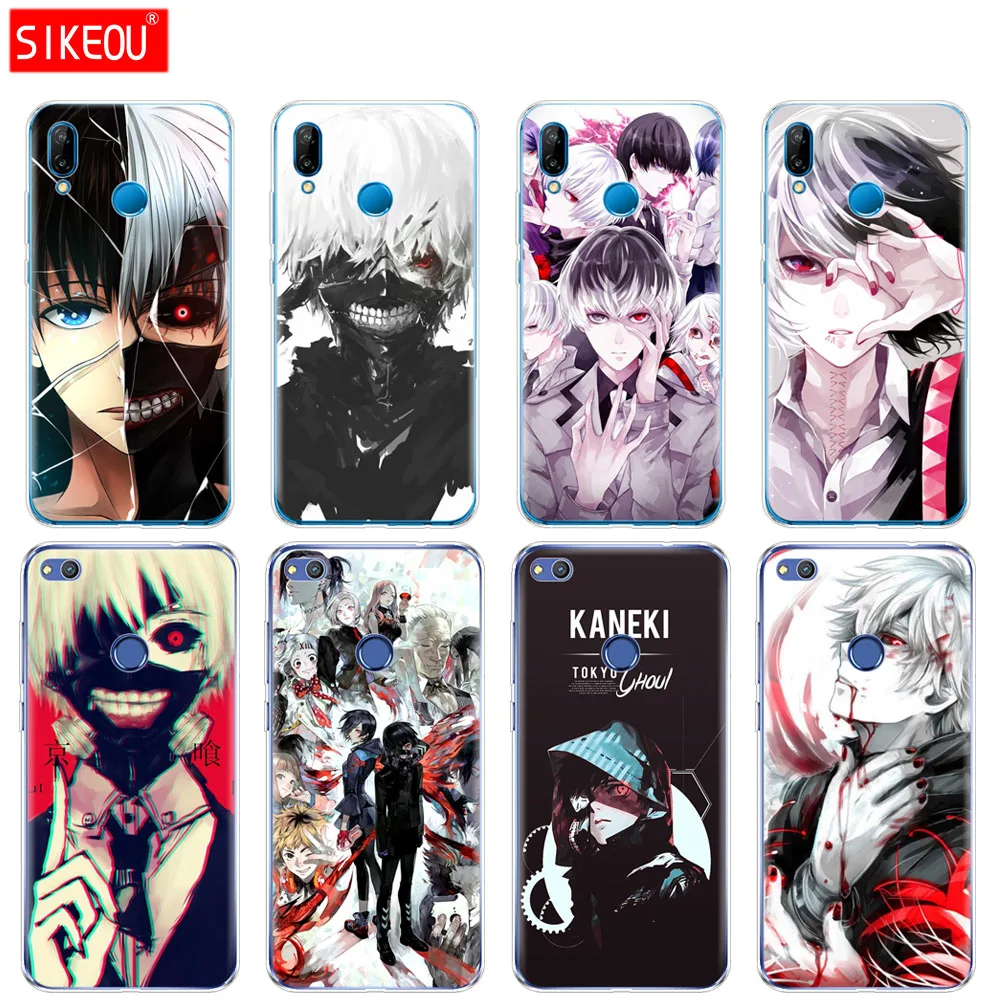Силиконовый чехол для телефона Huawei P20 P7 P8 P9 P10 Lite Plus Pro 2017 P Smart Tokyo Ghoul anime kaneki ken |