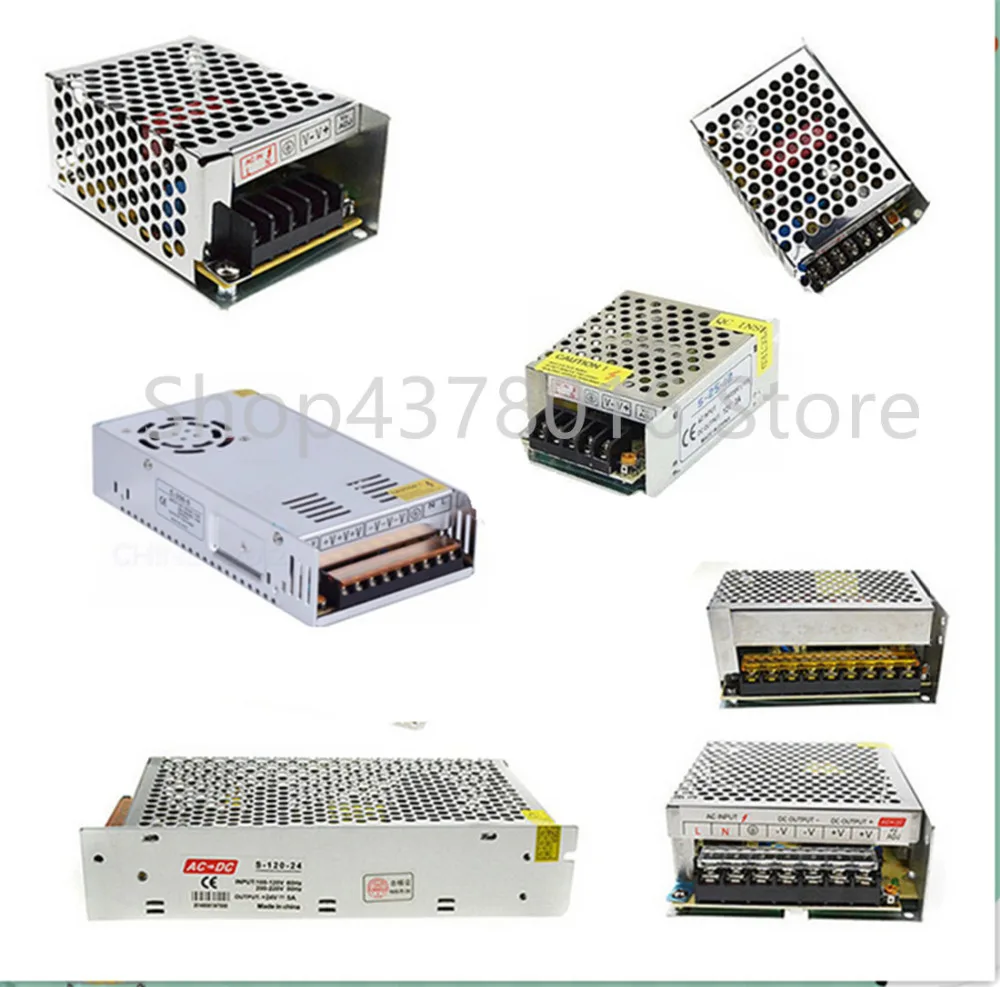 AC 110 V-220 V к DC 5V 12V 24V 1A 2A 3A 5A 10A 15A 20A 30A 50A переключатель питания Драйвер адаптер светодиодный светильник