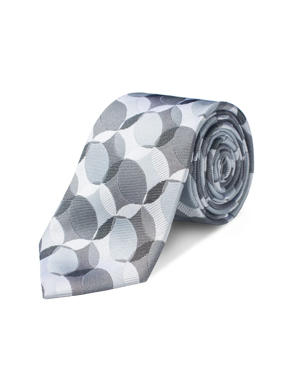 Origin Ties Mens Fashion Graphic Skinny Tie 3 Inch 100 Silk Tie Grey
