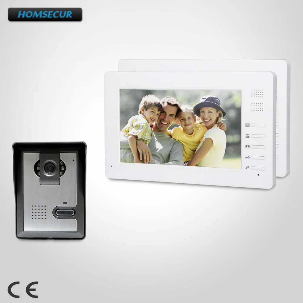 

HOMSECUR 7inch Video Door Phone Intercom System Electric Lock Supported for Home Security XC005+XM706