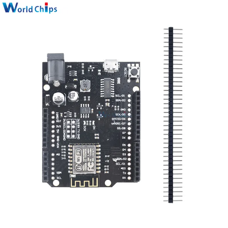 Для WeMos D1 R2 WiFi ESP8266 esp12f ESP-12F CH340 V2.1.0 макетная плата модуль Micro USB для Arduino UNO R3 ONE Nodemcu