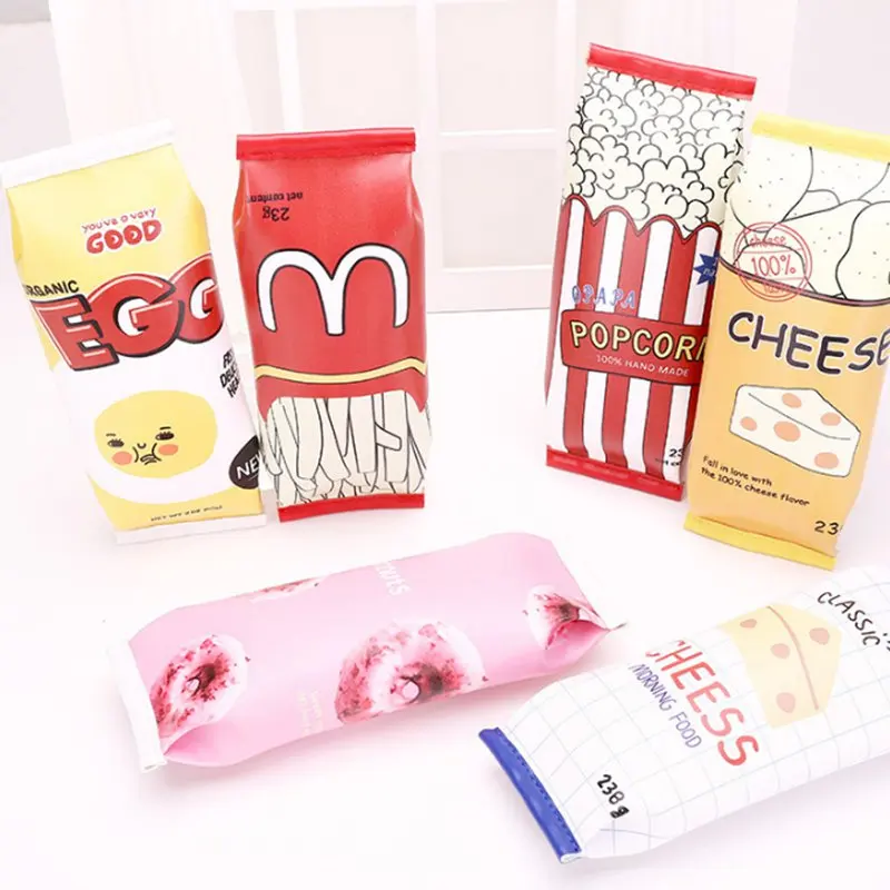 

Creative Cosmetic Bag Travel Cartoon Makeup Case Snack Donut PU Leather Make Up Women Organizer Storage Zipper Pouch Toiletry