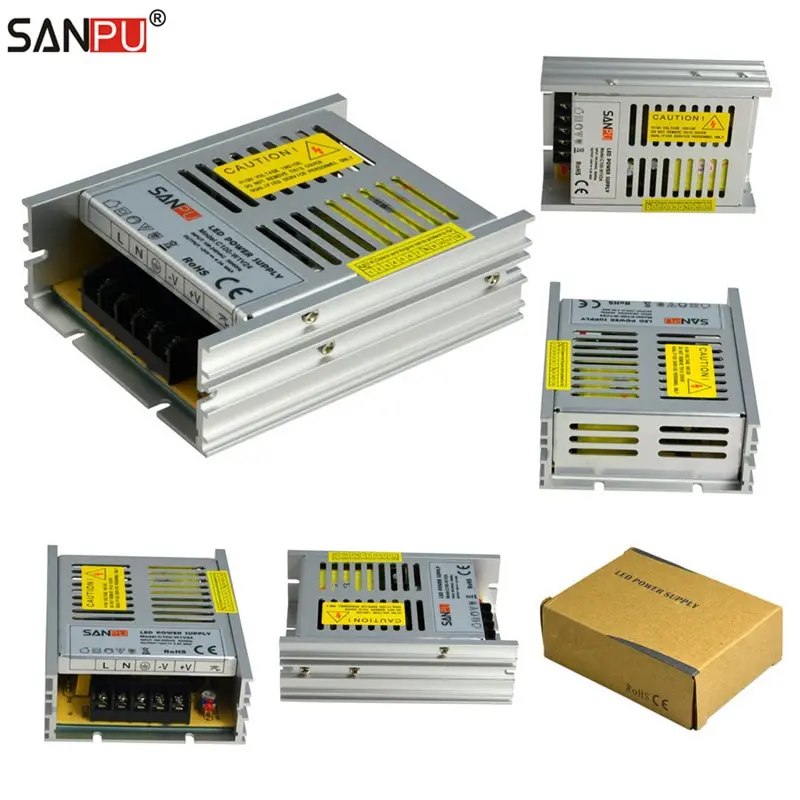 

SANPU SMPS 24 V LED Power Supplies 100W 4A Switching Drivers 110V 220V AC to DC Light Transformers Full Container Load Wholesale