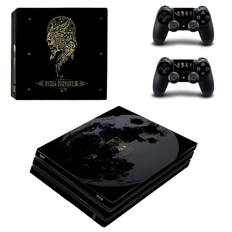 Final Fantasy XV PS4 Pro Skin Play station 4 Pro sticker FF15 PS 4 Pro sticker s для игровой консоли и двух контроллеров - Цвет: YSP4P-2776