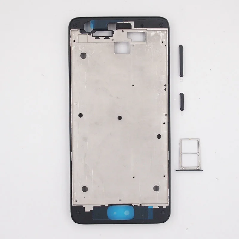 

BaanSam New LCD Holder Screen Front Frame SIM Card Tray For ZUK Z2 5 Inch Housing Case With Power Volume Buttons