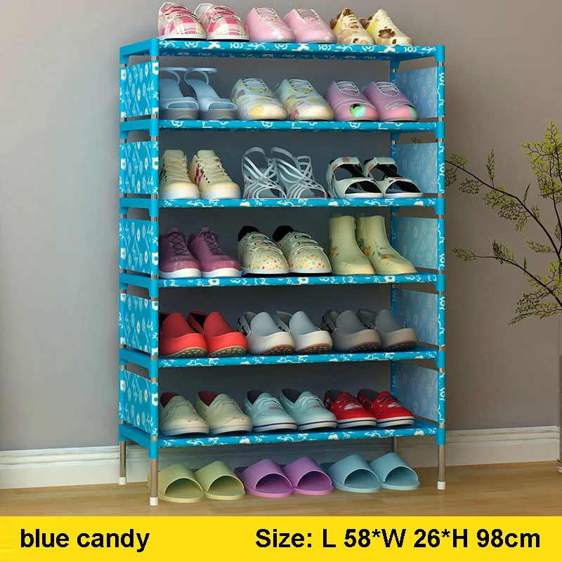 Non-woven 5 Tier DIY assembly Shoes Rack Shoe Cabinets Stand Shelf Shoes Organizer Living Room Bedroom Storage Furniture