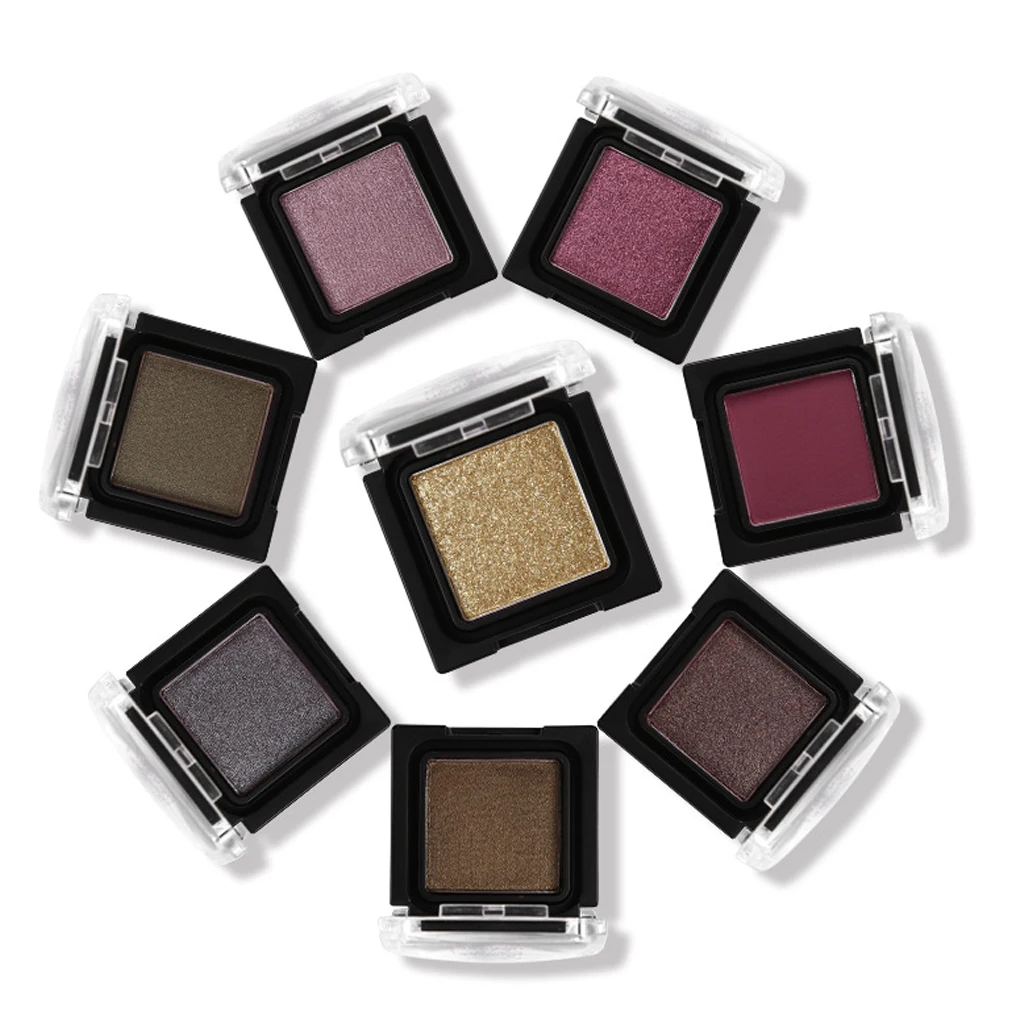 

Hot Single Package Metallic Eye Shadow Makeup Palette Shimmer Matte Pigmented Glitter Cosmetics 8 Colors