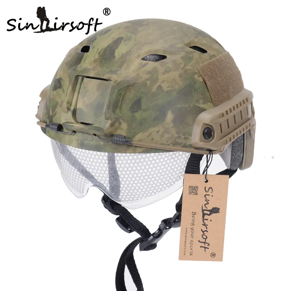 Быстрый Шлем SINAIRSOFT с защитным снаряжением тактический армейский шлем типа BJ для