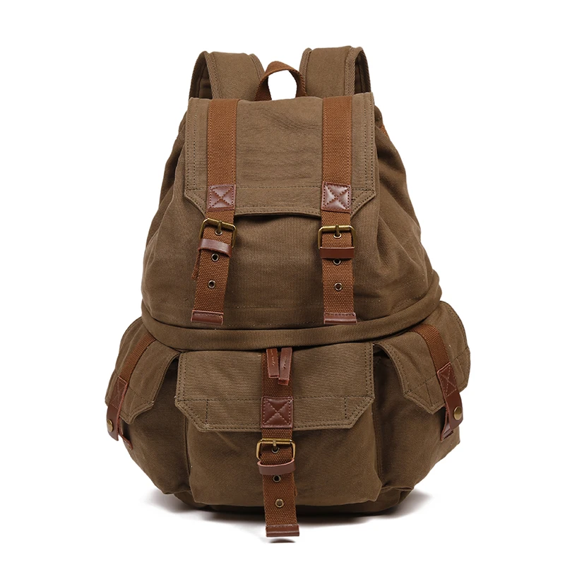 

TREKGEAR 2017 new men's cotton canvas shoulder bag outdoor travel casual camera backpack Korean travel computer bag