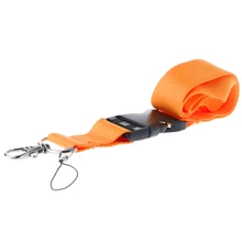 Один цвет черный пустой простой ключ бейдж со шнурком ID Держатели телефон шеи ремни довольно легкий тренажерный зал, ключи украшения шеи ремень