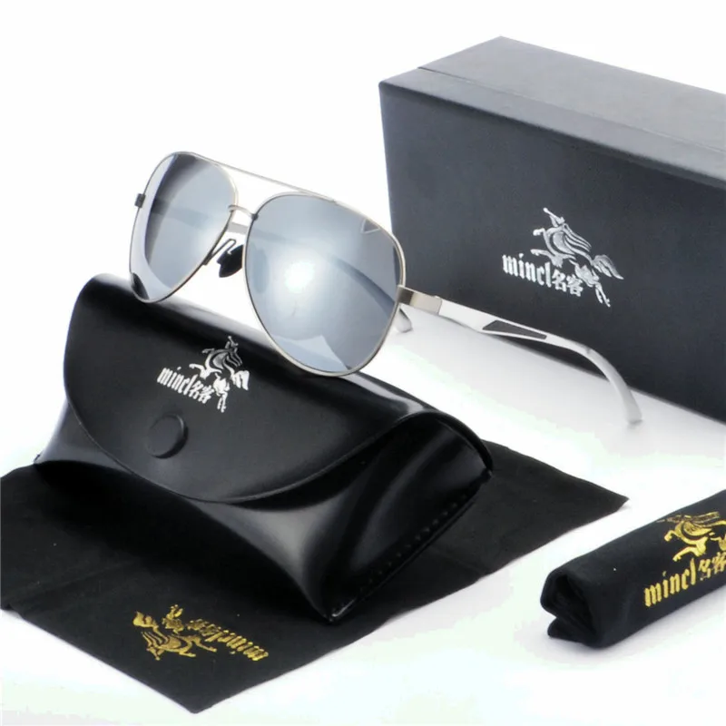 Модные поляризационные солнцезащитные очки для женщин для мужчин вождения покрытие пилот черный рамки мужской Защита от солнца очки UV400 - Цвет линз: silver