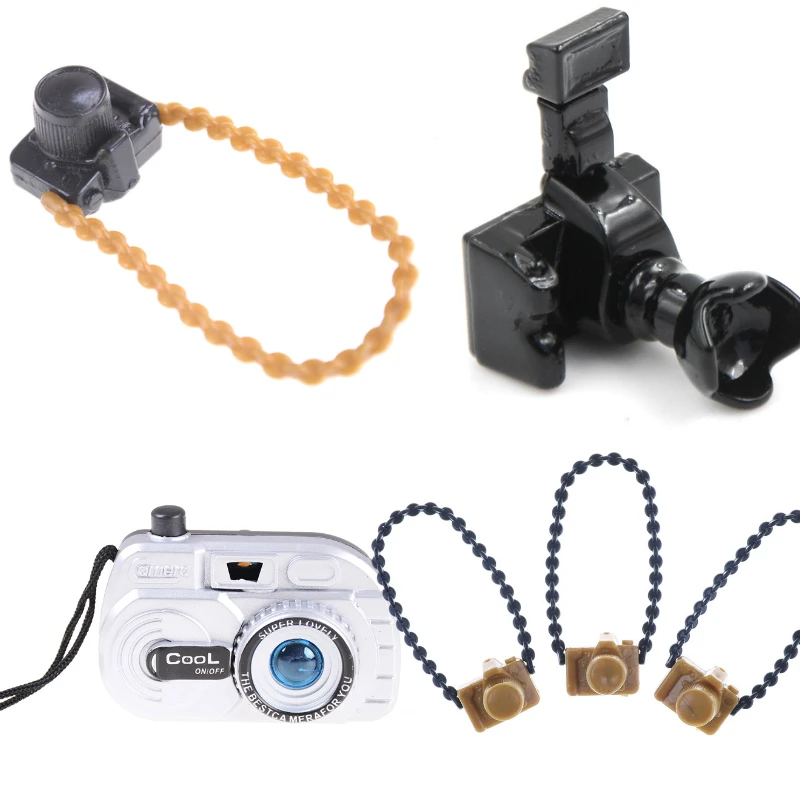 

Super Cute Mini Doll DIY Camera for Dolls Accessories as for BJD Toys Children Educational Plastic Gift For Baby
