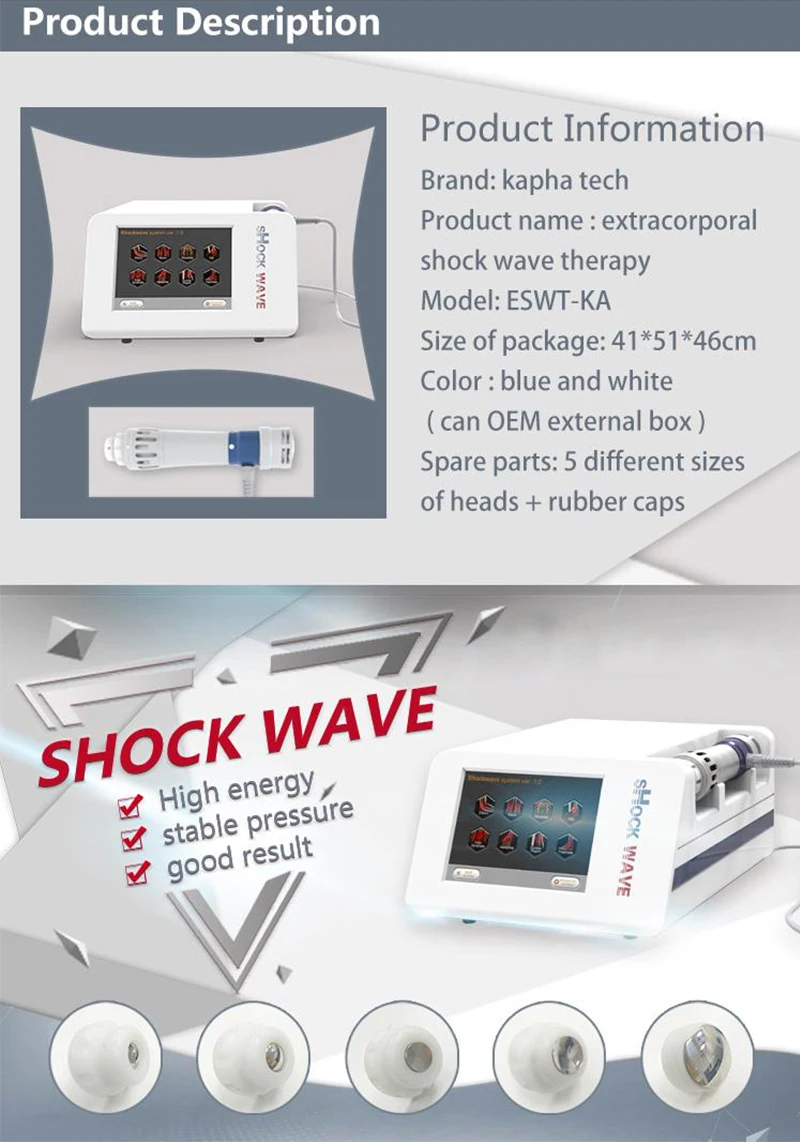 HOT SALE !! Muscle Pain Relief Radial Shockwave Therapy Shockwave Acoustic Wave Therapy Shock Wave Physical Therapy Machine For Sport Injury (2)