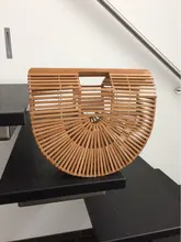 GAYUBA 2017 Luxe Bolsa de Playa para Las Mujeres Bolsa de Paja de Verano Famosa Marca HandbagsTravel De Bambú Diseñador Totalizador de Las Mujeres de Lujo Del Embrague