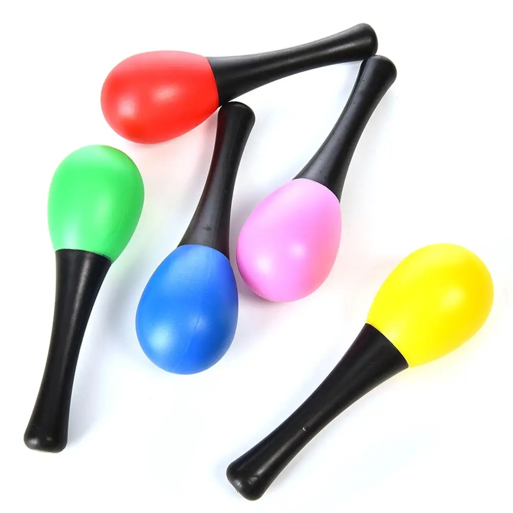 

1Pcs Plastic Sand Hammer Maraca Rattle Shaker Kids Musical Instruments Baby Sound Music Learning Toy For Children- Random Colors