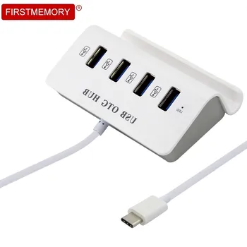

USB C HUB Type C To 3.0 HUB With Phone Holder OTG USB Splitter Adapter For PC MacBook Samsung Galaxy S9 Huawei P30 Pro Laptop