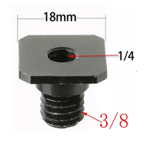 1/" до 3/8" 5/8 папа к женскому двухслойному резьбовому крепежному адаптеру штативная пластина винтовое крепление для камеры вспышка штатив микрофон - Цвет: K