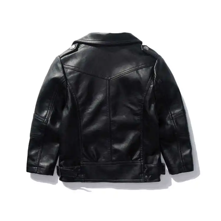 Cabolsa de Couro Falso para Crianças Jaqueta e Outono Todo o Jogo Meninos Jaquetas 3-13 Ano Velho Meninas Primavera Moda Unisex Ins Hot pu 7 Mamãe e Bebê