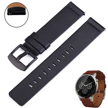 

New 24mm 22mm 20mm Genuine Leather Band Watch Strap Wristband Belt with Quick Release Pins
