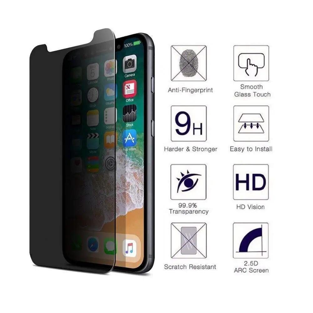Защитное стекло закаленное для iPhone XR 6 1 дюйма/iPhone XS MAX 5 дюйма|Защитные стёкла и