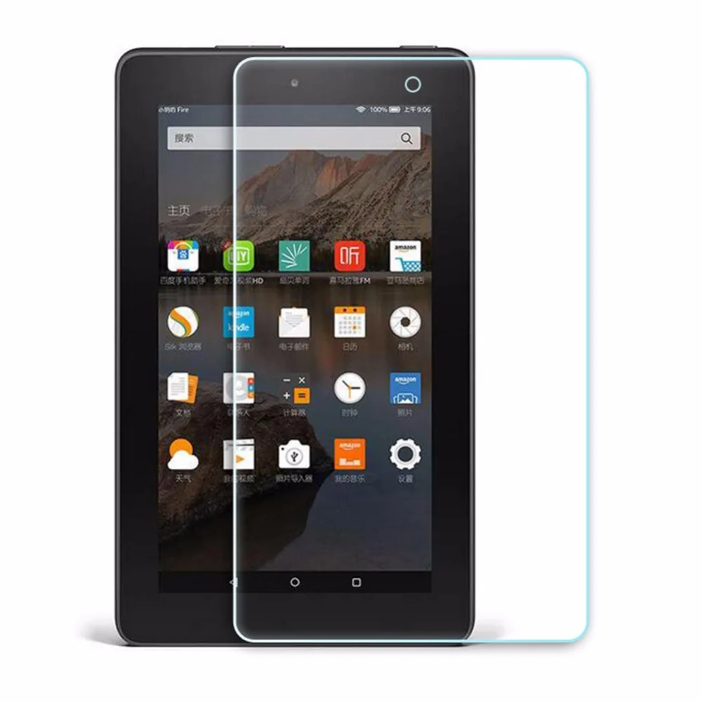 Для Amazon Kindle Fire HD 10(7th Gen) 1" планшет Премиум 0,26 мм толщина закаленного стекла протектор экрана с твердостью 9 H