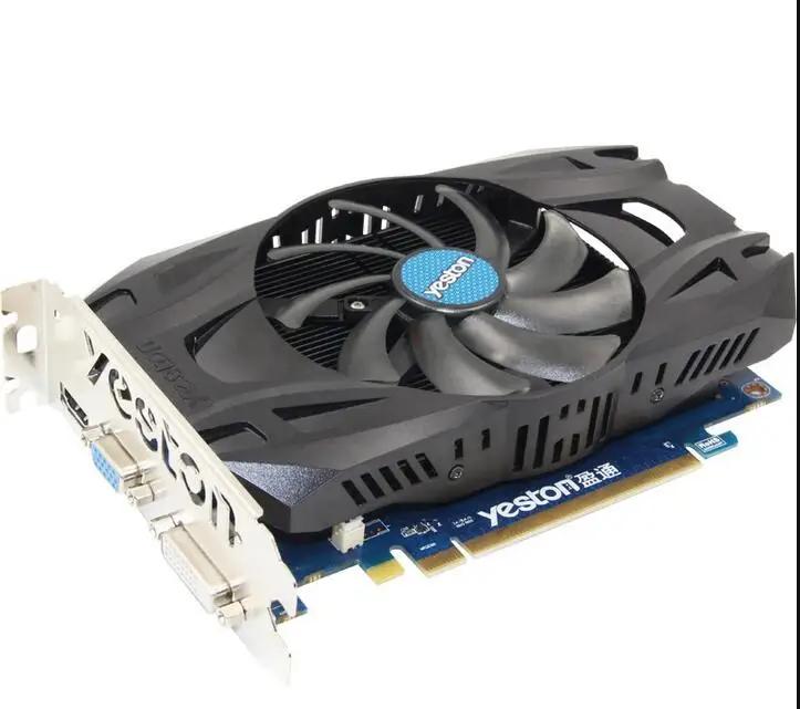 The new original for Yeston R7 350 2G DDR5 desktop PC game card PCI-E 3.0 DVI + HDMI + VGA