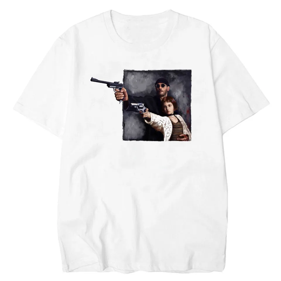 

LettBao Leon White T Shirt Matilda Women's T-shirt Basic Harajuku Tee Shirt Femme Summer Style Print Tops Fashion Korean Tshirt