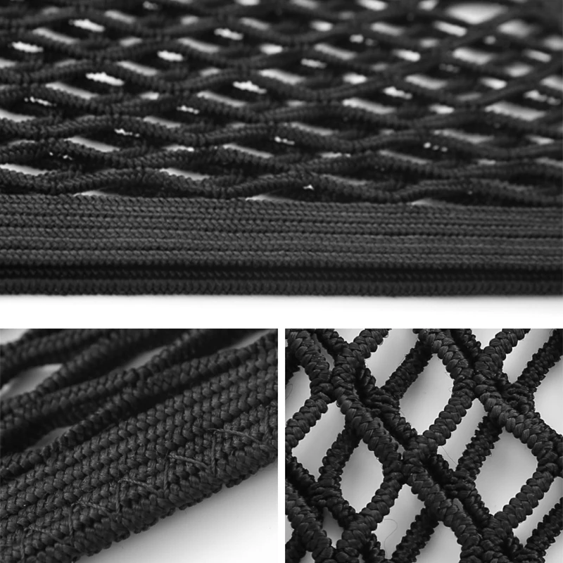 Car Styling Strong Elastic Car Mesh Net Bag Between Car Organizer Seat Back Storage Bag Luggage Holder Pocket Auto Accessories