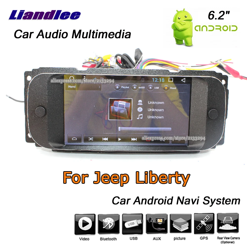 Sale Liandlee Car Android System For Jeep Liberty 2002~2007 Radio Stereo Carplay Wifi GPS Navi MAP Navigation HD Screen Multimedia 1