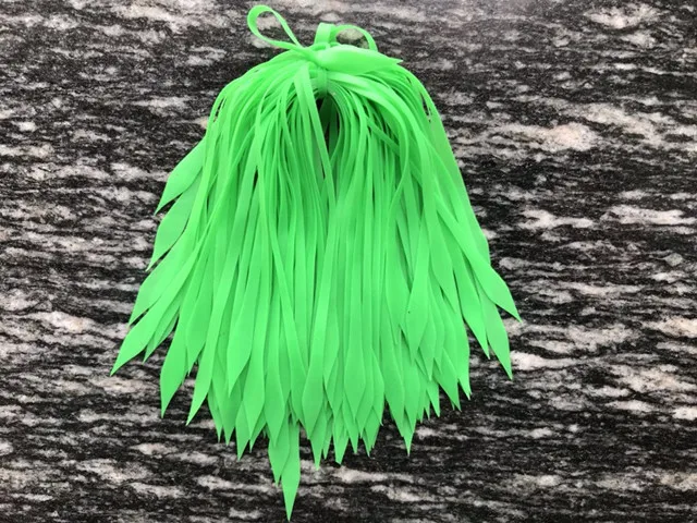 50 pcs 5 colors Colorful Silicone Streamer Spinnerbait Buzzbait Rubber Jig Lures skirt Variety of colors green