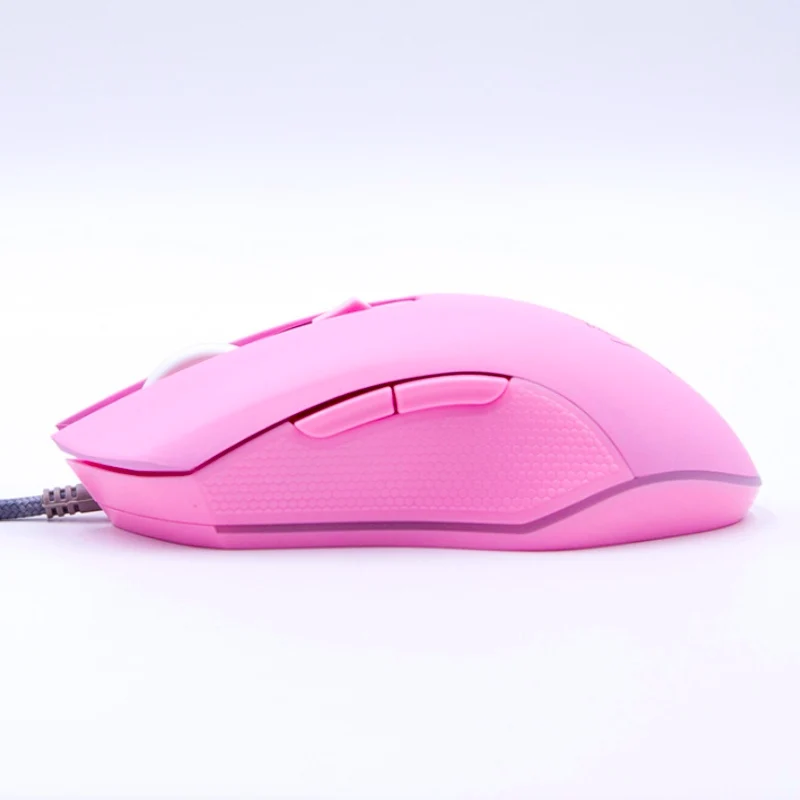 Прекрасный розовый светильник 7 цветов для девочек, удобная Проводная игровая мышь USB для дома и офиса, для ПК, компьютера, ноутбука