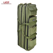 LEO 3 Слои Рыболовная Сумка 80 см/100 см рыболовные приманки стержень катушки сумка многофункциональным Рыболовной Удочки снасти для переноски Чехол для песка