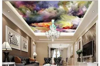 

Customized 3d photo wallpaper 3d wall ceiling wallpaper murals The cloud sea sail hung ceilings background 3d room wallpaper