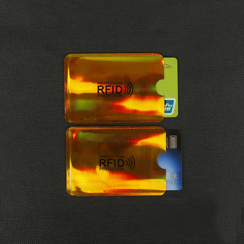 Aluminum Anti Rfid Reader Blocking Credit Card Holder 2PC wallet card holder credit card holder card holder card wallet document card wallet wallet card bag