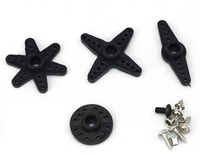 

10pcs bLACK COLOR plastic Accessories servo arm for Tower MG946R MG996R MG995 MG945 Metal gear