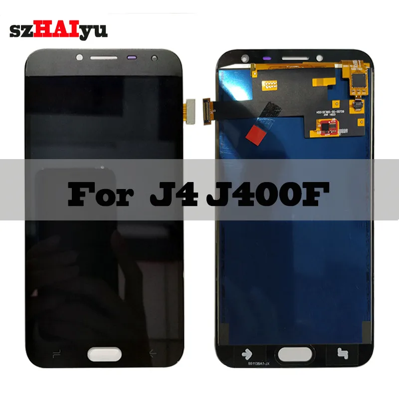

SZHAIYU Touch Screen Digitizer For Samsung Galaxy J4 J400 J400F SM-J400F / DS LCD Display 1920x1080 5.5'' TFT LCD