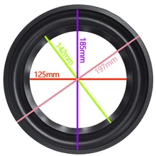 Высокое качество 2 шт 8 дюймов 8 ''K11 НЧ-динамик/бас-динамик ремонт резиновый объемный(197 мм/185 мм/142 мм/125 мм) динамик