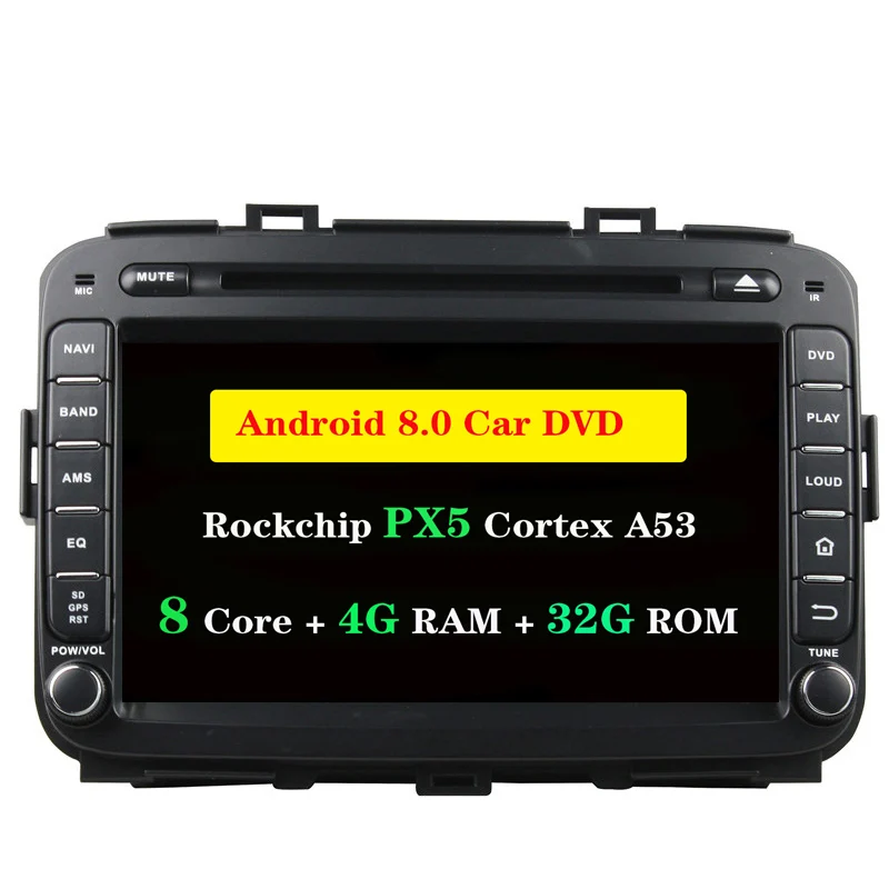 Ectwodvd 4G ram 32G rom Octa Core Android 8 0 автомобильный DVD для KIA Carens 2013 2014 2015 Радио стерео CD Play gps