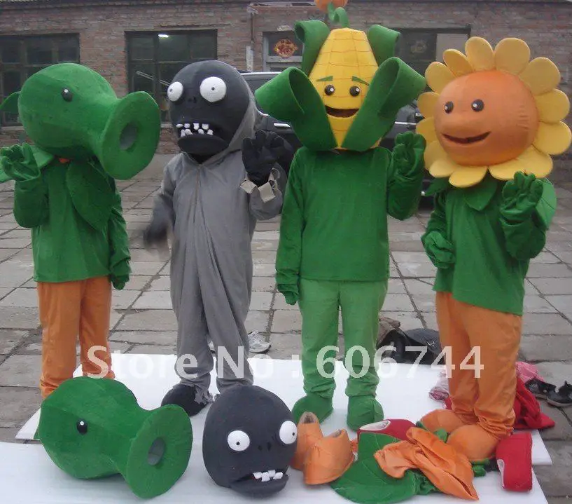 Free Shipping Adult Plants Vs Zombie Movie Character Costumes Best Quality On Sale Costume Cloak Costume Maidmovie Fitness Aliexpress