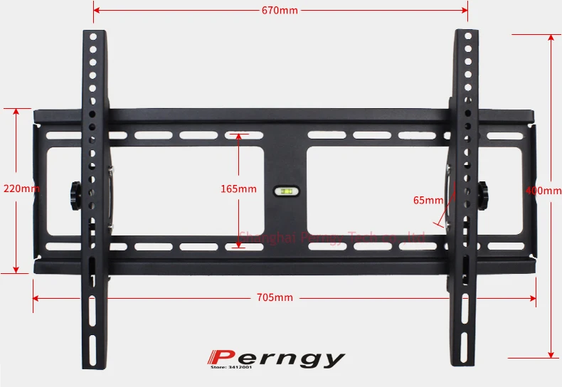 PTB-906MT 3" 55" 7" 60" металл 60 кг vesa 670x400 Панель ЖК настенный ТВ подъемный механизм наклона вверх вниз 15 Встроенный пузырьковый кронштейн