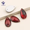 YANRUO – perles de verre en cristal, toutes les tailles Lt.Siam Beauty, goutte d'eau, dos plat, couture sur Strass, application pour robes, 3230 ► Photo 1/6