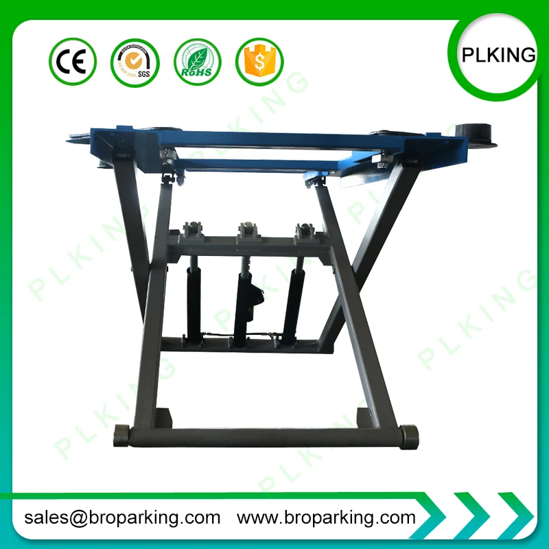Mini Movable MID-Rise Scissor Car Lift Push Button for Small Home
