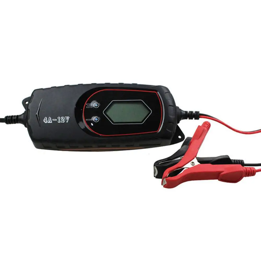 Car Battery Charger 4 Amp Intelligent Automatic Maintainer with Multiple Protections Identify Charges for Car Truck Motorcycle Car Battery Charger 4 Amp Intelligent Automatic Maintainer with Multiple Protections Identify Charges for Car Truck Motorcycle